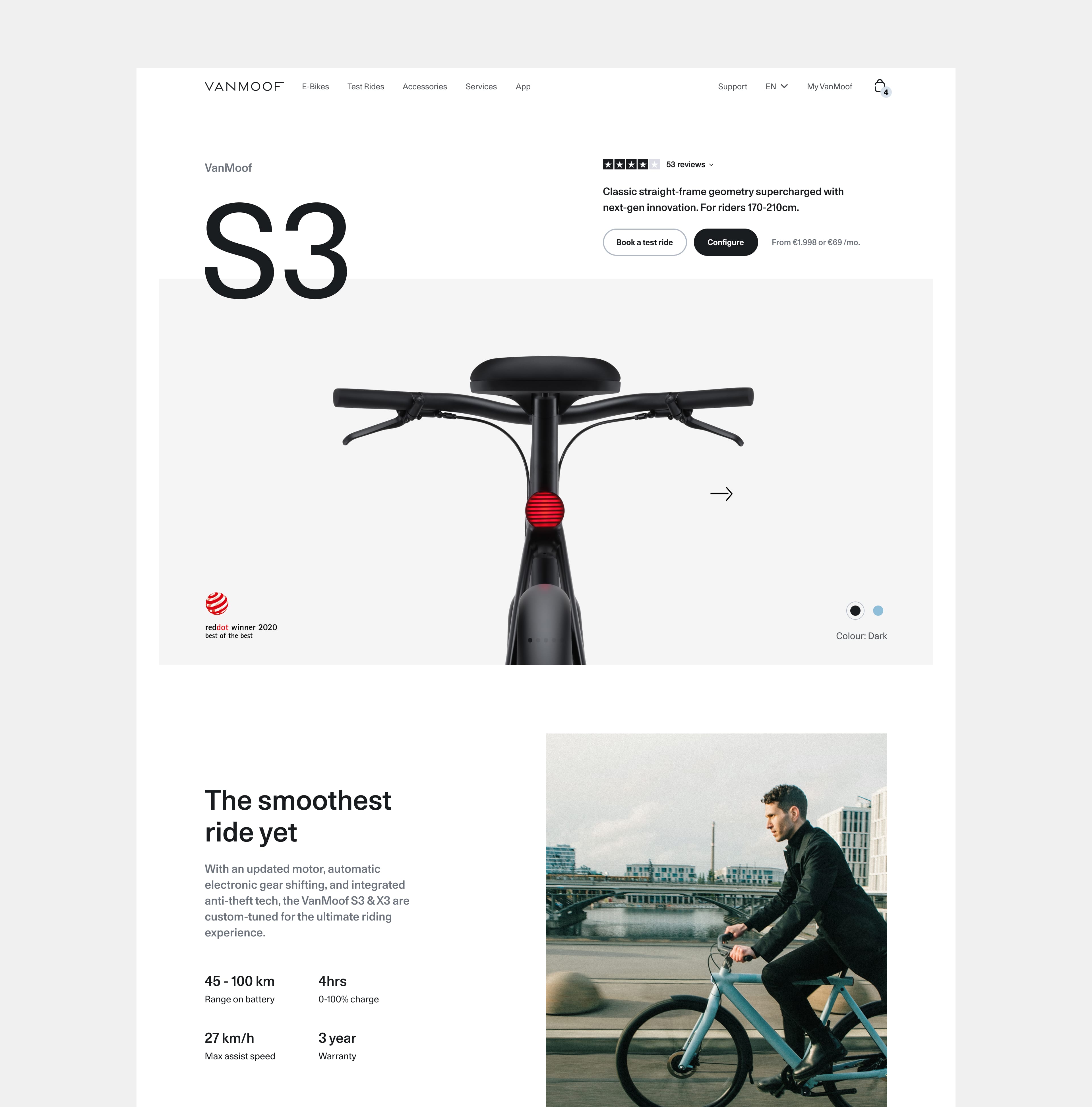 Vanmoof website shop